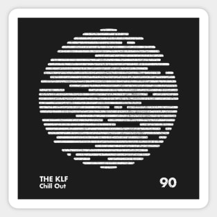 The KLF / Chill Out / Minimal Graphic Design Tribute Sticker